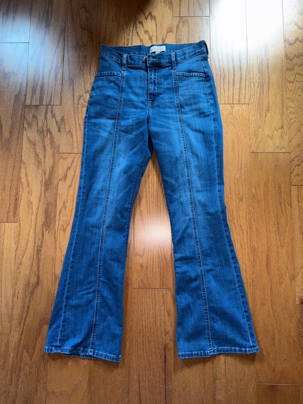 Lucky Brand Medium Blue High-Rise Flare Jeans